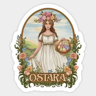 Vintage Blessed Ostara Sticker